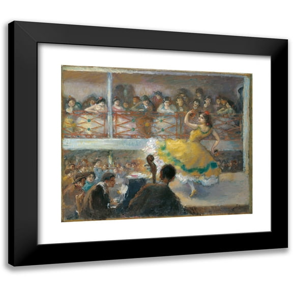 Ricard Canals i Llambí 14x12 Black Modern Framed Museum Art Print Titled - Flamenco Dance