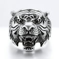 thumbnail image 5 of ChainsProMax Mens Rings Size 13 Stainless Steel Rapper Statement Rings, 5 of 8