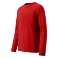 thumbnail image 3 of Tiijoy Boys UPF 50+ Long Sleeve Rash Guard Kids Solid Quick Drying Swim Shirt, Sizes 3-14, 3 of 8