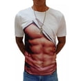 thumbnail image 2 of Camiseta Estampado 3d Músculos Para Hombres, 2 of 4