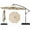 Beige, variante sur Gymax Parasol Suspendu Déporté de 10 Pi avec Base, Parasol Cantilever pour Patio, Rotation à 360°, Gris