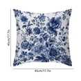 thumbnail image 3 of Ouuluon Pillow Covers Soft Pillow Case, Blue Printed Cushion Case for Living Room Sofa Bedroom Waist Back Support Home Decor, 3 of 7