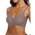 thumbnail image 5 of Gleelist Womens Push Up Everyday Bras For Women No Underwire Smooth Wireless Brassiere Full Coverage Comfortable V Neck T-Shirt Basic Bras, 5 of 6