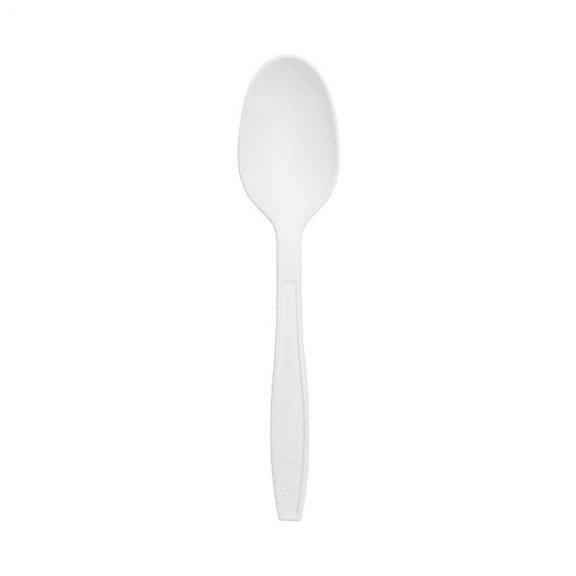 Karat Earth PLA Medium-Heavy Weight Compostable Tea Spoons Bulk Box - 1,000 ct