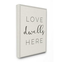 The Stupell Home Decor Collection Love Dwells Here Typography Wall Art