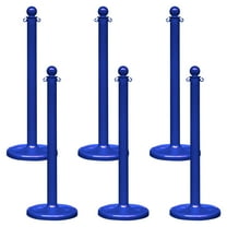 2.5 Inch Blue Medium Duty Stanchion (6 Pk)