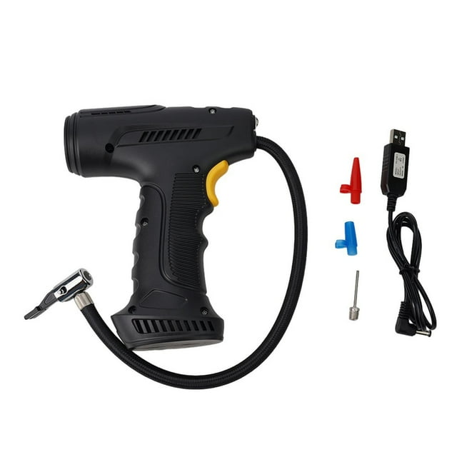 Bicycle Pump LCD Electric Bike Ebike Air Pump Car Tire Compressed Scooter Chargeable Handheld Inflatable Pump Digital Display