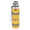 thumbnail image 2 of Bear Face Yellow Sports Water Bottle Portable Travel Mug 32oz BPA Free Leak Proof Straw Transparent Tritan for Gym Yoga Cycling Camping, 2 of 7