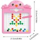 thumbnail image 4 of Tablero magnético para garabatear, tablero magnético con bolígrafo magnético y cuentas magnéticas de colores, juguetes para niños pequeños, juguete educativo preescolar, juguetes Montessori para niño, 4 of 5
