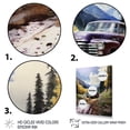 thumbnail image 3 of Designart "Mountain Majesty Green Pickup Truck" Pickup Truck Floater Framed Canvas Wall Art, 3 of 7