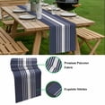 thumbnail image 5 of Vintage Striped Table Runner - 60 Inch Long, Kitchen Dining Table Runner Dresser Scarves, Midnight Blue Modern Simple Lines Farmhouse Decor for Coffee Tables Wedding Party Banquet, 5 of 8