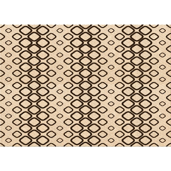 Ahgly Company Machine Washable Indoor Rectangle Transitional Saddle Brown Area Rugs, 7' x 10'