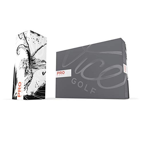 Vice Golf PRO Soft HUE Golf Balls White/Coral 12pack