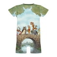 thumbnail image 5 of Winnie The Pooh Baby Boy Girl Short Sleeve Romper Clothing Set Print Cartoon Baby Summer One Piece Jumpsuit, 5 of 8