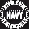 thumbnail image 2 of CafePress - U.S. Navy My Dad Is My Hero Body Suit - Cute Infant Bodysuit Baby Romper - Size Newborn - 24 Months, 2 of 3