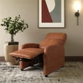 thumbnail image 3 of DHP Bobby Pushback Recliner Chair, Camel Faux Leather, 3 of 18