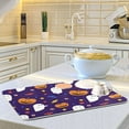 thumbnail image 6 of Coolnut Halloween Ghost Pumpkin Dish Drying Mat Absorbent Reversible Drying Pad Dish Drainer Rack Mat for Kitchen Countertops Sinks,24"x18", 6 of 6