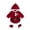 Red, variant on RUINIXCW Newborn Baby Boy Girl My First Christmas Outfit Velvet Romper Infant Santa Claus Costume Long Sleeve Fur Trim Red Hooded Jumpsuit with Socks