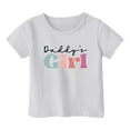 thumbnail image 4 of Toddler Shirts For Girls Letter Short Sleeve Shirt For Girls Round Neck Summer Clothes For Girls 2-3 Years Girl Outfits Cute&nbsp;Girl&nbsp;Clothing, 4 of 4