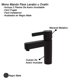 thumbnail image 2 of Monomando Lavabo U Ovalin Baño Rubinett Acero 304 Corto Negro Mate, 2 of 6