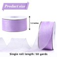thumbnail image 2 of Cinta decorativa Mlurcu, 3,8 cm x 91 m, organza morada, 2 of 7