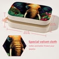 thumbnail image 5 of Elephant Portable Velvet Travel Organizer with Removable Compartment – Earring Holder & Necklace Stand – Gift, 5 of 7