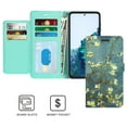 thumbnail image 3 of CoverON For Samsung Galaxy S21 Plus 5G Wallet Case, RFID Blocking Vegan Leather 6x Card Slot Holder Cover Flip Folio Phone Pouch, Almond Blossom Art, 3 of 7