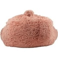 thumbnail image 4 of Klear Vu Shaggy Bed Rest Back Support Pillow - Large Reading Pillow, 30" x 21", Peach, 4 of 5