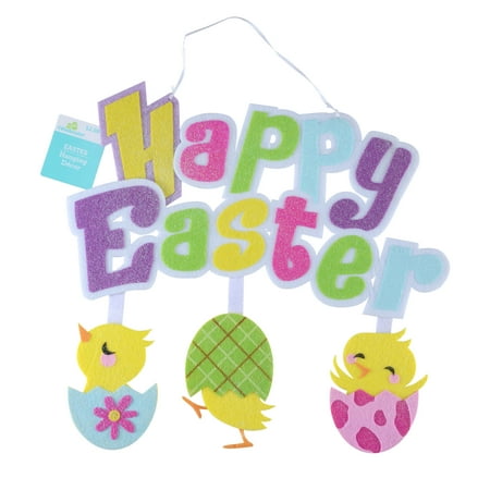 WAY TO CELEBRATE! Assorted Colors Easter Party Banner, 16" x 0.2"