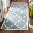 thumbnail image 2 of Safavieh Dhurries Light Blue Contemporary Rug - Runner 2'6" x 12', 2 of 4