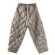 thumbnail image 2 of Gibobby Pantalones mujer moda Pantalones de Color sólido estilo literario Retro para mujer con línea a cuadros de y hebilla de disco pantalones casuales(Gris,XG), 2 of 5