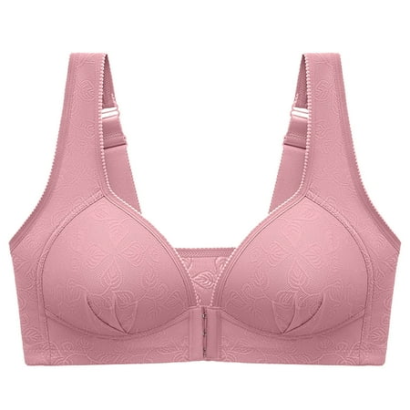 

LWZWM Bras for Women Push Up Wire Free Bra Everyday Bra Gym Bras Girls Bra Pink S
