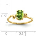 thumbnail image 2 of Primal Gold 14 Karat Yellow Gold 7x5mm Oval Peridot Ring, 2 of 4