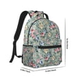 thumbnail image 2 of Yiaed Rose Flowers Print School Backpack College Backpack Daypacks for Students High School Spacious and Durable Daypack for Work and Travel-One Size, 2 of 6