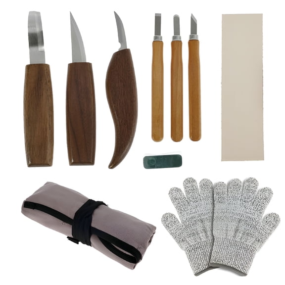 FACEGA Wood Carving Chisel Knife Kit Carpenter Beginners Woodworking Whittling Cutter Gouges Tools Set