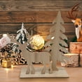 thumbnail image 7 of cpengpj Wooden Christmas Deer Ornament, Rustic Brown Handcrafted Holiday Home Decor, Natural Solid Wood Reindeer Figurine for Mantel, Tabletop, Durable Seasonal Decoration and Gift, 7 of 7