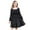 ZB-Black, variant on Little Girl Dresses Fall Toddler Dress Girls Smocked Square Neck Puff Long Sleeve Party Dresses Black Size,7-8 Years