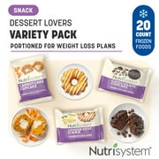 Nutrisystem Soft Dessert Lovers Variety Pack, Shelf-stable, 5g Protein, 20 Count (Regular Size)