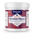 thumbnail image 1 of Toallitas antiarrugas Petpost Bulldog para perros con aceite de coco, 100 unidades, 1 of 8