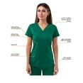 thumbnail image 3 of Adar Pro Scrubs For Women - Sweetheart V-Neck Scrub Top, 3 of 6