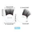 thumbnail image 4 of 20pcs Doll Eyelashes Safety Eyelashes Eye Make Up Accessory Crafts Eyelashes Plastic Stuffed Crochet Eye Lashes, 4 of 7