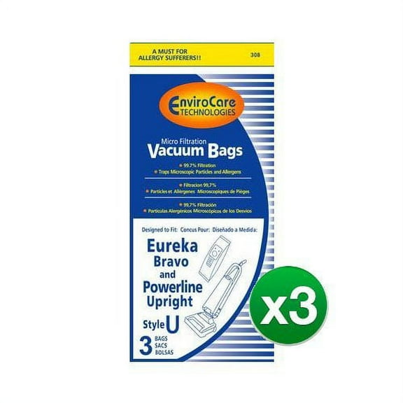 EnviroCare Replacement Vacuum Bag for 54130B-6 / 308 (3 Pack)