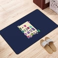 thumbnail image 3 of Blue Pink Eat Sleep Game Repeat Collage Rugs Doormat, Non-Slip Machine Washable Carpets Floor Door Mat , 36" x 24", 3 of 6