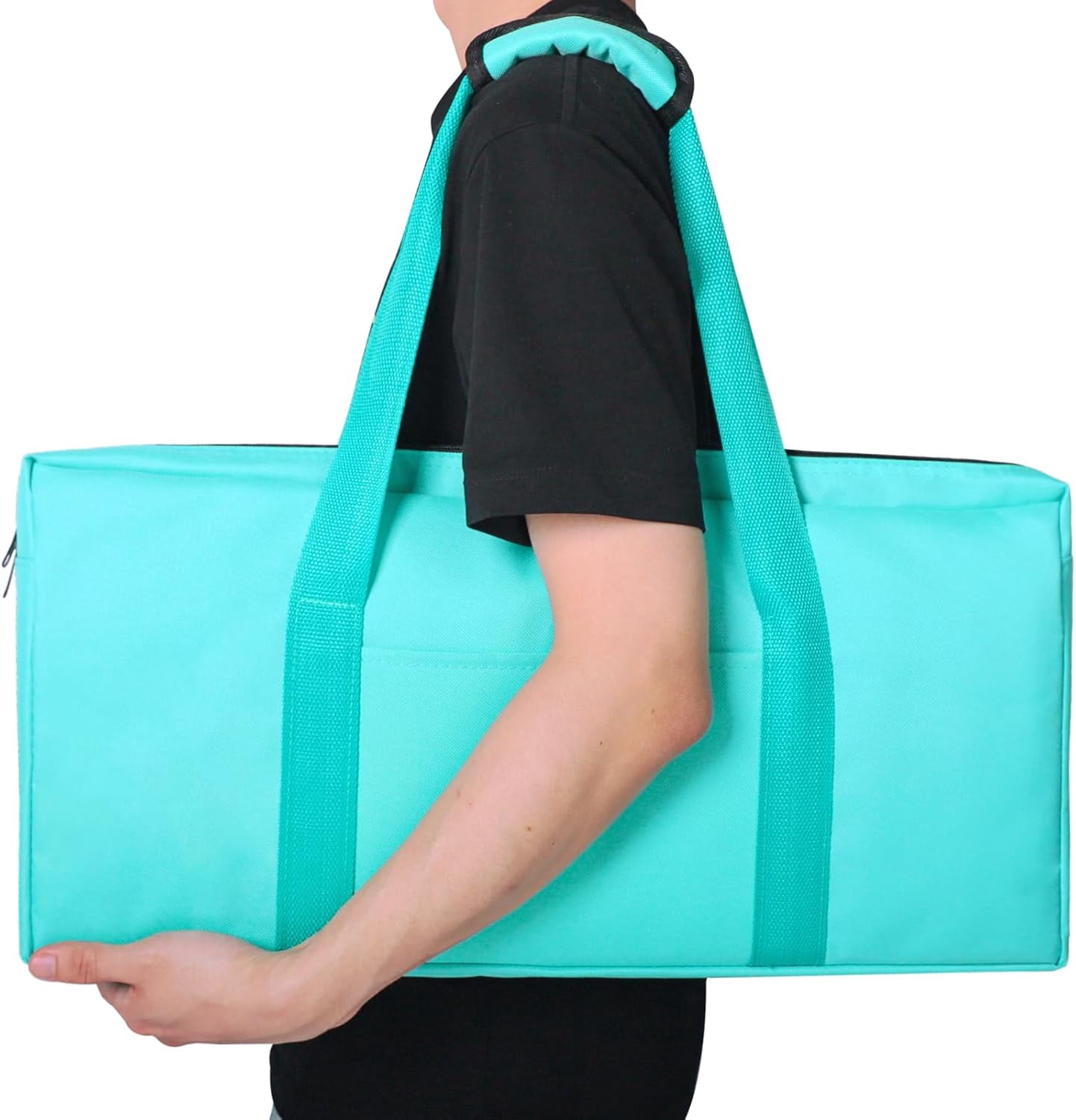 Empty Mahjong Bag, Light Green American Mahjong Bag with Two Wrappers (Case Only)