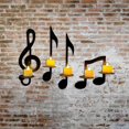 thumbnail image 5 of Iron Music Note Candle Holder Black Music Theme Notes Rack for Home Office Classroom Decor, 5 of 5