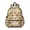 Mushroom and Leaf Beige Pattern, variant on Mushroom and Star Black Pattern Cute School Backpack with Padded Back and Adjustable Shoulder Straps 13.4"x11"x4.7"