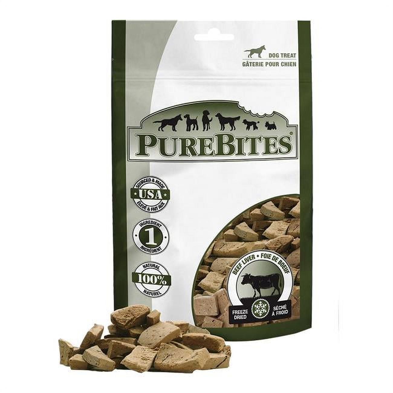 PureBites Freeze Dried Pure Dog Treats Beef Liver, 44 oz