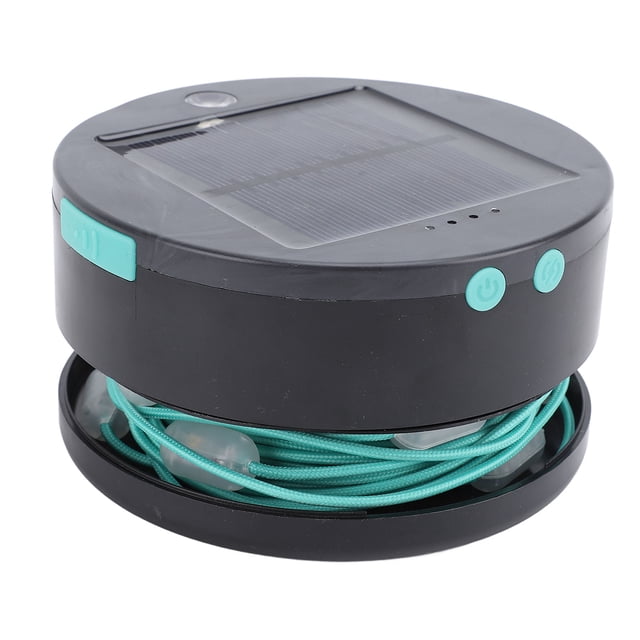 Lámpara de Campamento LED Portátil, Luces de Cuerda Resistentes solares Al Agua USB recargable para patio