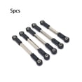 thumbnail image 3 of stanreset 5 Pieces 1/10 Scale RC Car Steering Linkages Model Vehicle Pull Rods Toy Repair Upgrade Modified Replacement for JLB JR Black, 3 of 6