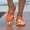 Yellow, variant on ATENAR Women Sandals Solid Color Outdoor Sandals for Women Comfortable Womens Shoes Black 9.5